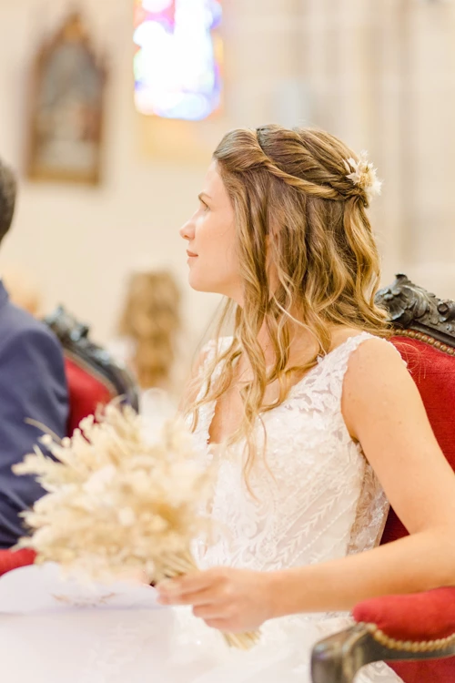 bonheur robe événement mariage marron